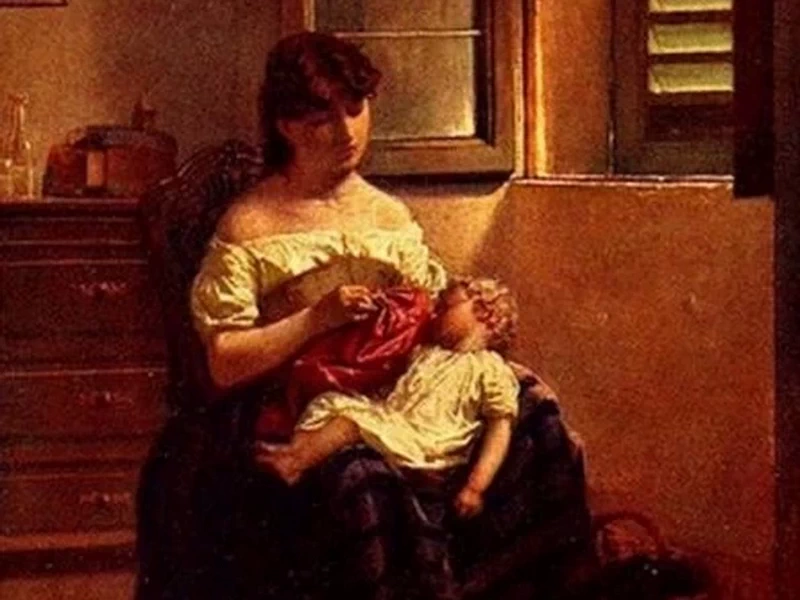 1836-Giuseppe Abbati - Mammina